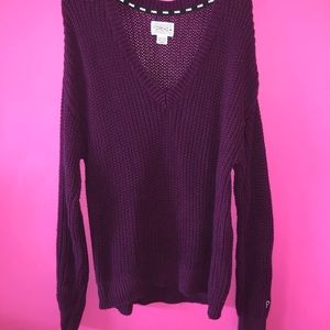 !!!Price Drop!!! Plum V-Neck Sweater